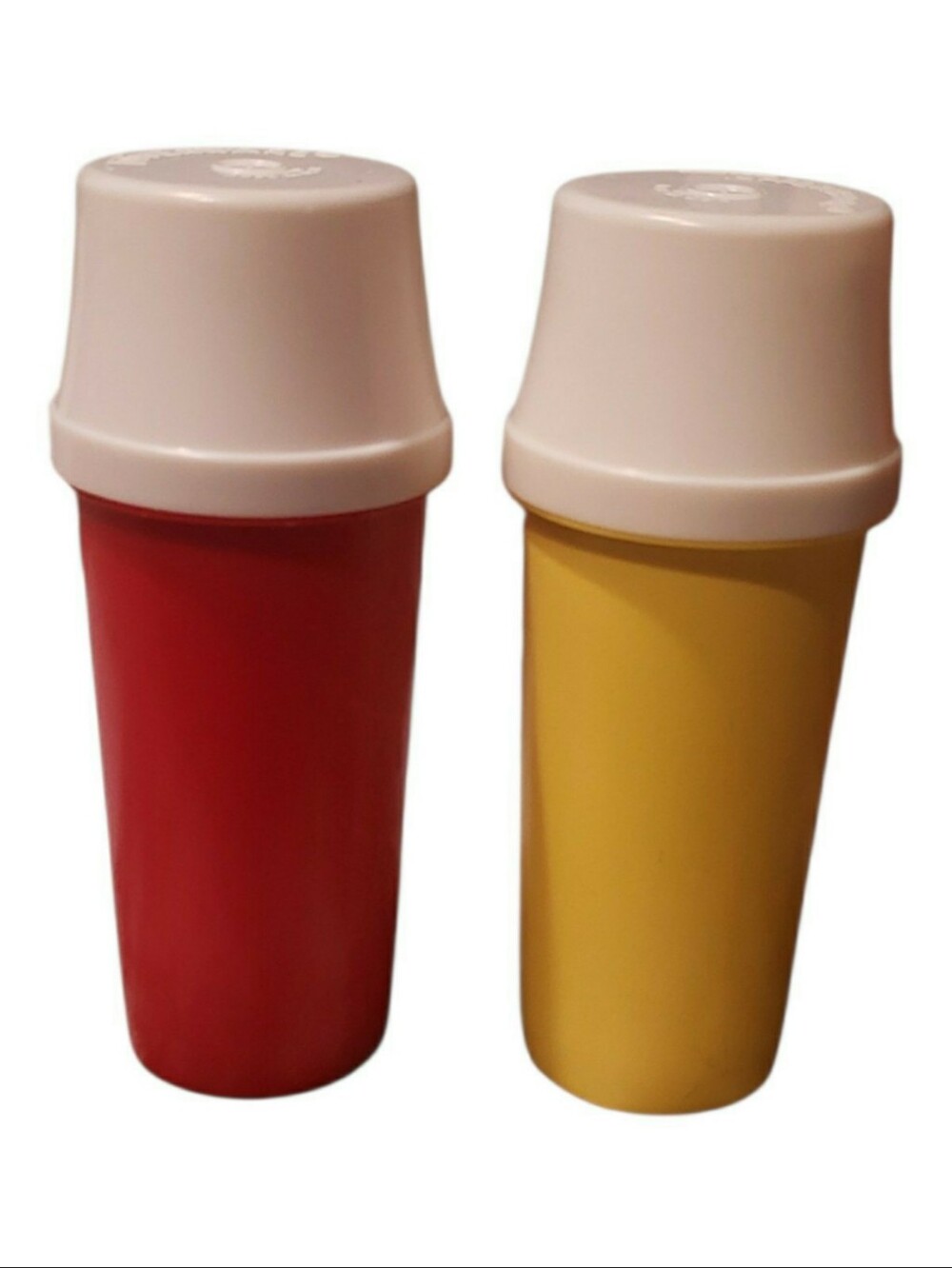 Vtg Tupperware Ketchup/Mustard Containers